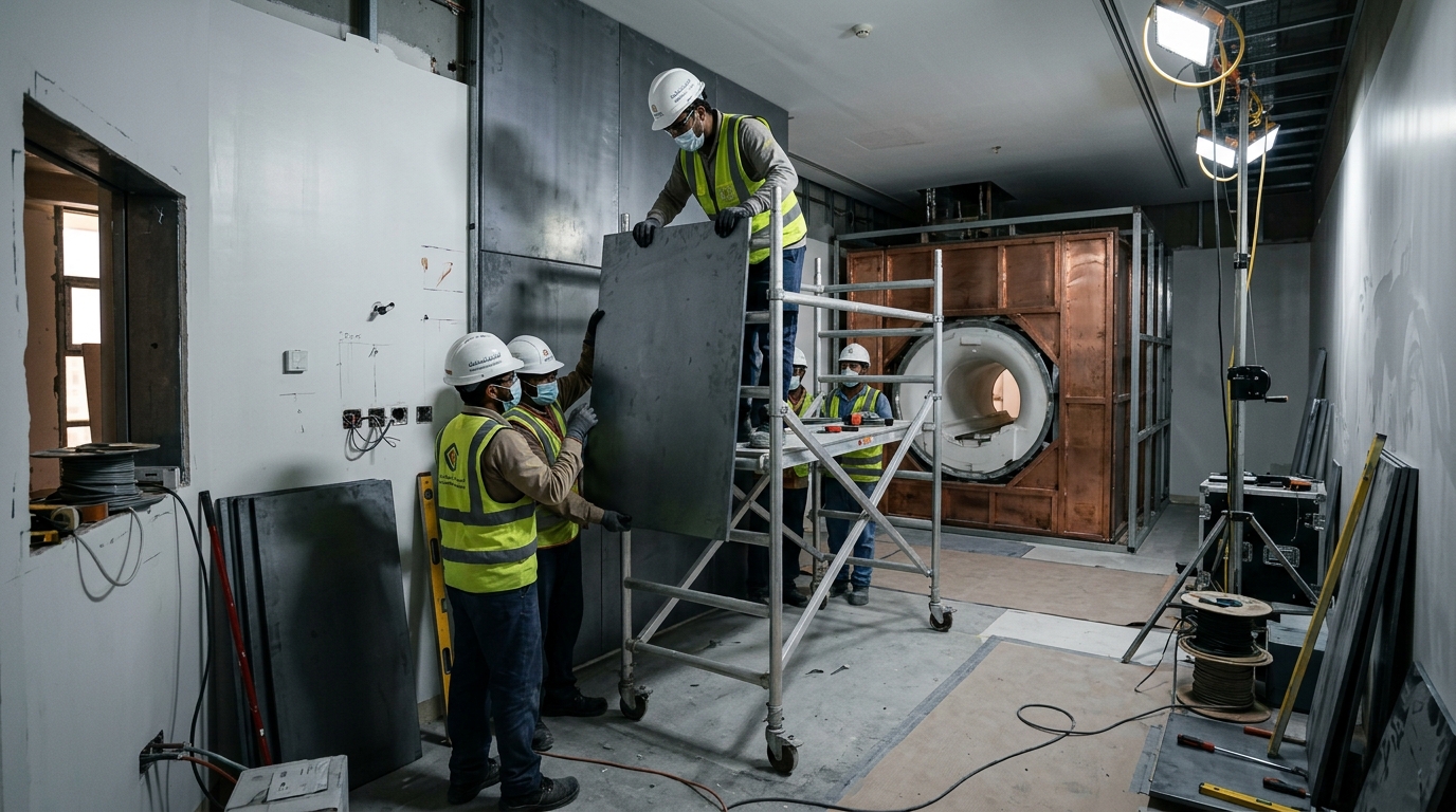 MRI suite installation — Jeddah hospital project